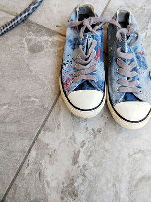 Converse All Star sneakers μεταχειρισμένα, μέγεθος 37, μπλε jean style