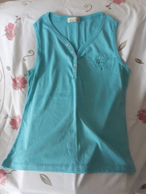 Women's sleeveless blouse turquoise size XL like new