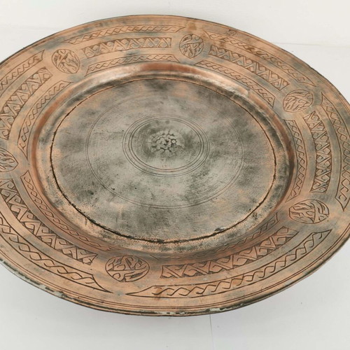 Lingeri plate engraved used, rare, from 1870 wedding era