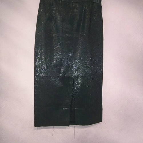 Pencil skirt like new, black with gold details