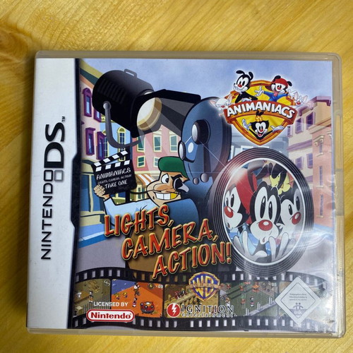 Nintendo DS Animaniacs Lights, Camera, Action! used, German