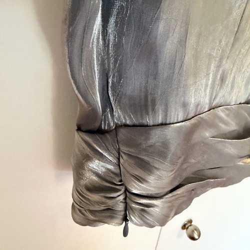 Zara evening top silver like new, size L