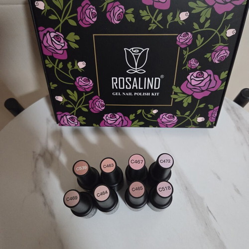 Rosalind semi-permanent gel nail polish set of 8 mini bottles 5 ml new