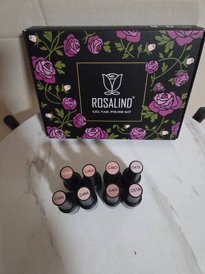 Rosalind semi-permanent gel nail polish set of 8 mini bottles 5 ml new