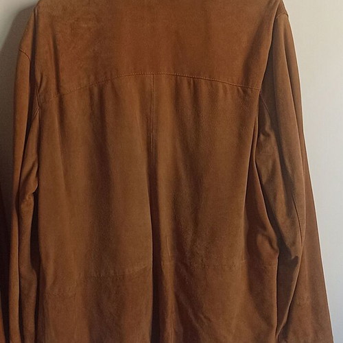 Vera Pelle suede leather women's jacket like new, brown, size XL