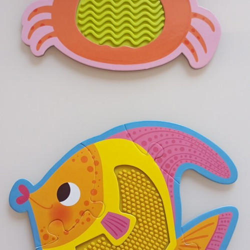 Ocean Touch and Learn Puzzle Set with 5 Puzzles and Booklet