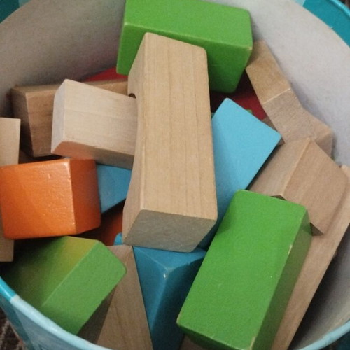 ELC wooden blocks used, in very good condition