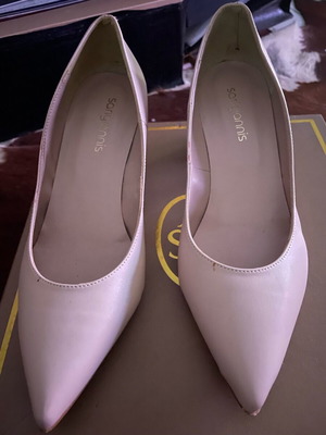 Sarigiannis beige ice low-heeled pumps new no.38
