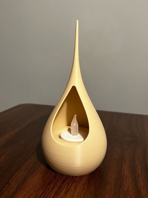 Table lamp for LED candle like new, height 17 cm