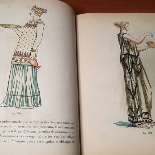 Historia Del Traje book used, history of ancient costumes