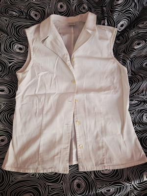 White Benetton Top Vest like new, size S/M