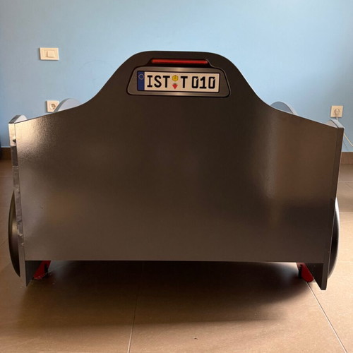 Children's Car Bed with Orthopedic Mattress like new