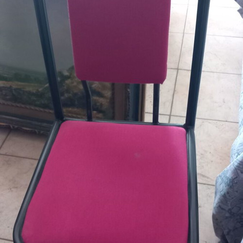 Metal chairs used, set of 4, heavy