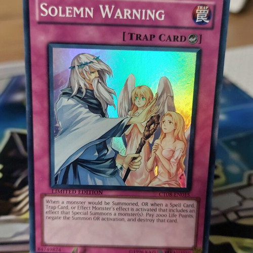 Solemn Warning Yu-Gi-Oh! card new