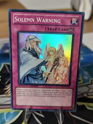 Solemn Warning Yu-Gi-Oh! card new