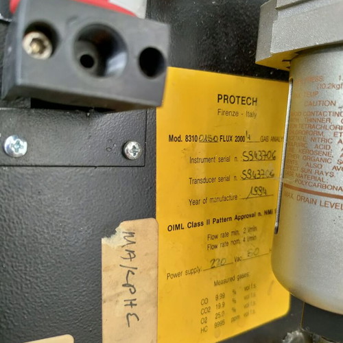 Protech exhaust gas analyzer used for spare parts with issues