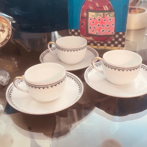 KPM Porcelain Like New 3 Espresso Cups Antique