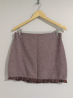 Zara mini skirt like new, size small, pink multicolor
