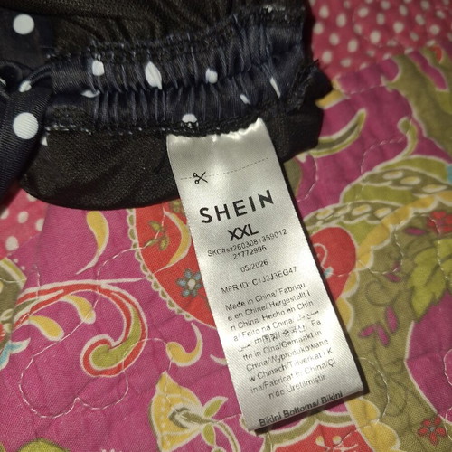 Shein bikini new, black and white, size XXL