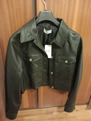 Jacket ανοιξιάτικο Mango μαύρο καινούργιο crop top πανωφόρι