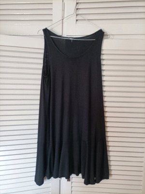 Black summer dress H&M used, size S