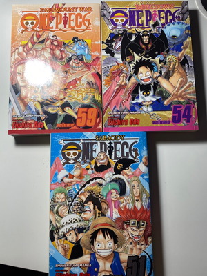 Κόμικς One Piece σαν καινούργια, τεύχη 51, 54, 59