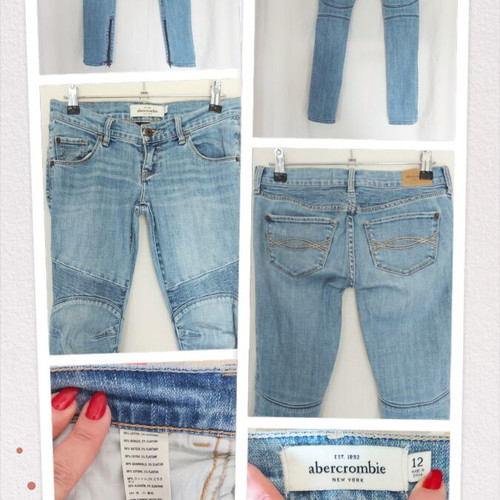 Abercrombie women's slim fit cute stretch jeans, small size