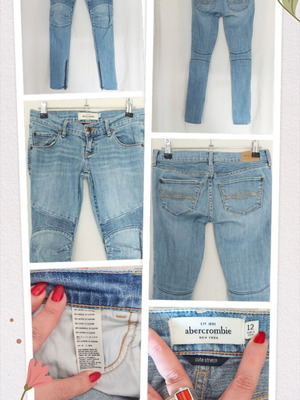 Abercrombie women's slim fit cute stretch jeans, small size