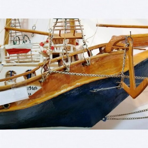 Handmade Vintage Sailboat from the 1960s