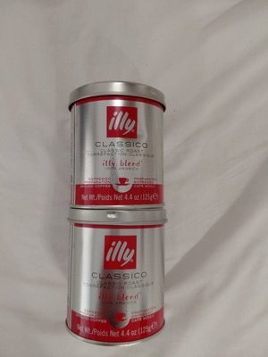 Illy Espresso Καφές Αλεσμένος 2τμχ πακέτο 125g Καινούργιο