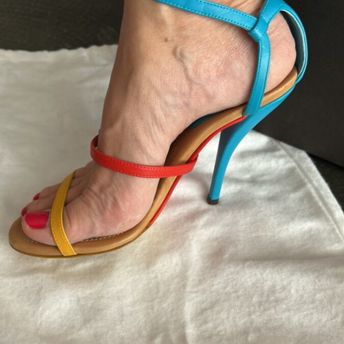 Bottega Veneta sandals like new, size 37, multicolor leather