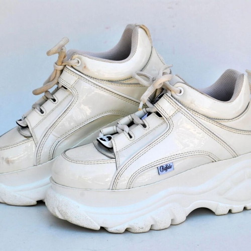 Buffalo white chunky platform sneakers size 37 Y2K