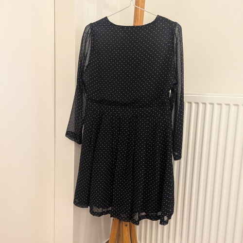 Compañía Fantástica Polka Dot Mini Dress like new, black and white