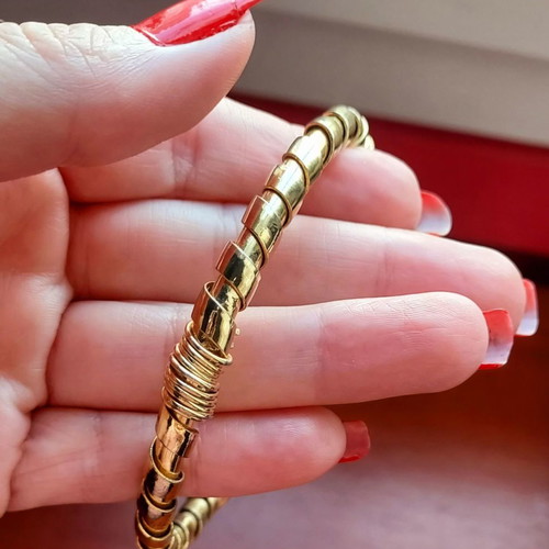 Bracelet solid gold-plated steel like new, vintage 60s