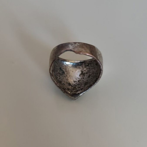 Masonic style ring like new, silver, unique piece