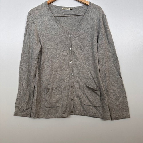 Cashmere and silk cardigan Christian Berg used, size 42, gray