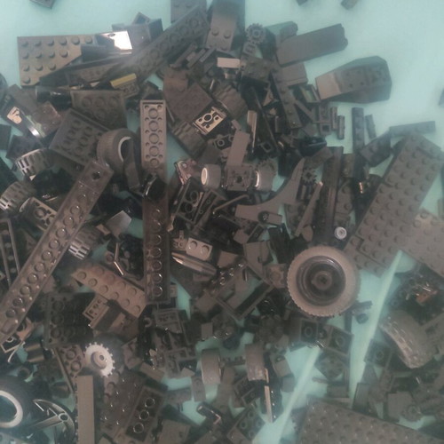 Lego black pieces new, construction pack