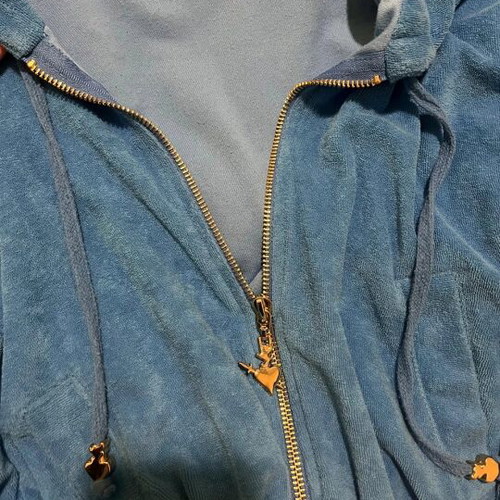 SugarFree cardigan blue like new, terry fabric, size S