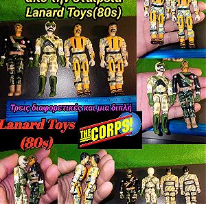 The Corps Lanard Toys 80s Action Figures Φιγούρες Δράσης πανομοιότυπες με Gi Joe Στρατιώτες Ήρωες