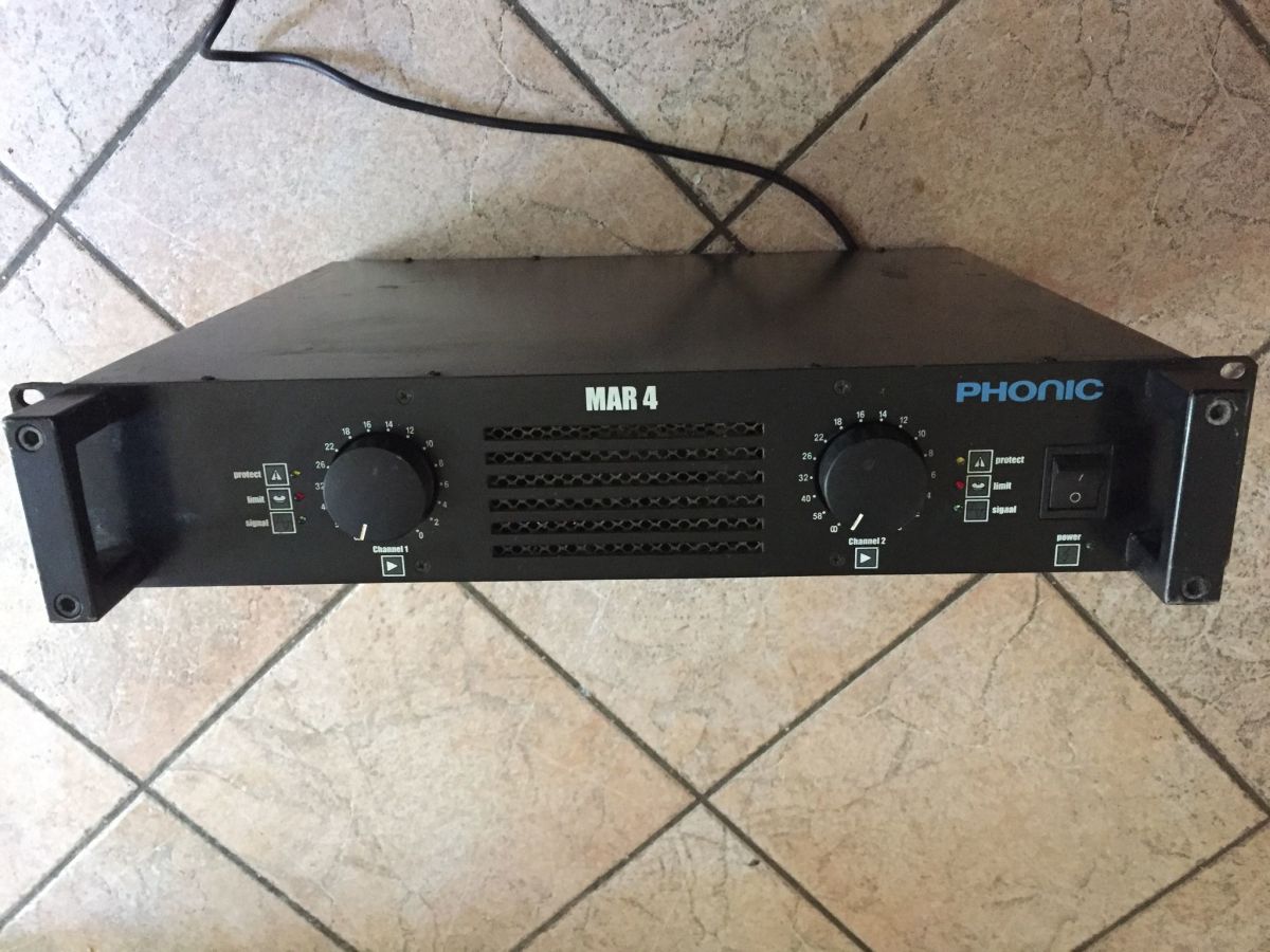 Phonic MAR 4 vintage power amplifier used - € 135,00 - Vendora.cy