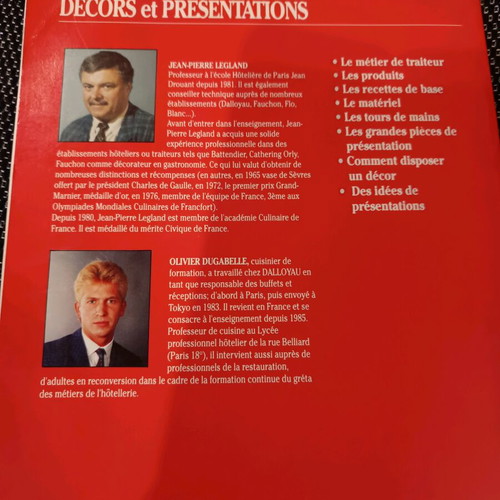 Décors et Présentations book like new, French language