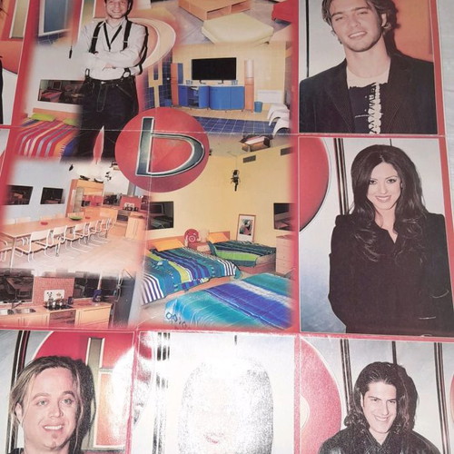 Giant poster used with celebrities and Big Brother board game