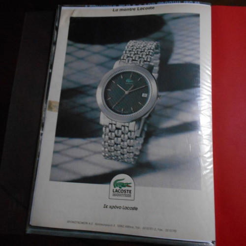 Watch advertisements used, archive with over 20 clippings