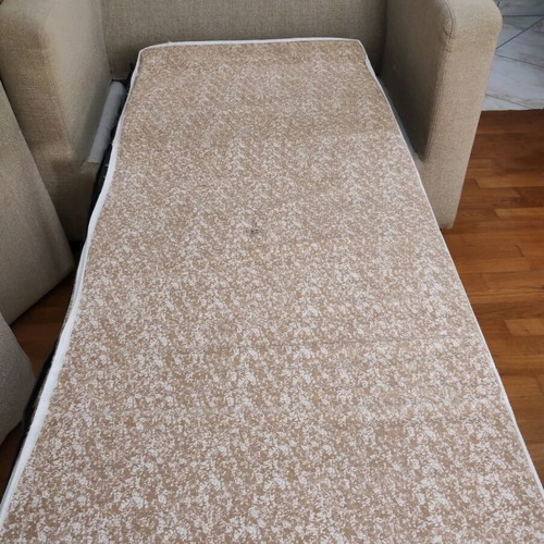 Small sofa bed like new, Greek made, convertible to single bed
