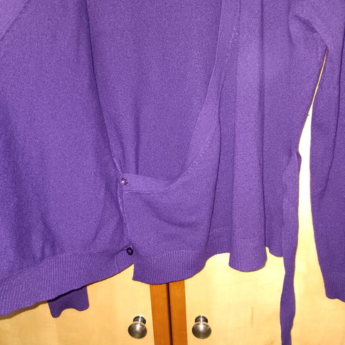 Purple sweater with rhinestones medium like new