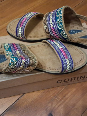 Yfantidis Women's Flat Sandals new, multicolor, size 38
