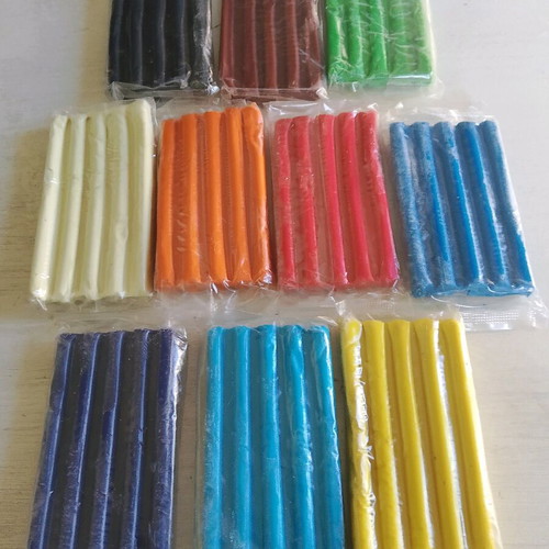 Plasticine new, 10 colors in packages