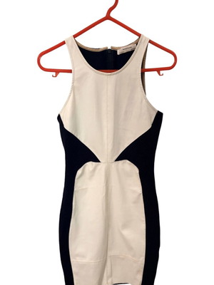 Φόρεμα bodycon Zara με ψεύτικο δέρμα μπροστά μέγεθος S σαν καινούργιο