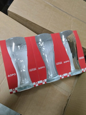 Coca Cola collectible glasses new, set of three