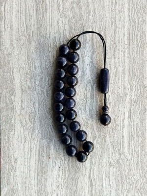 Worry beads from blue goldstone, like new, 30cm length